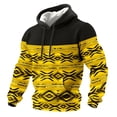 thumbnail image 3 of Sweat à Capuche pour Hommes avec Poches pour Style Occidental Aztèque Décontracté Manches Longues Coupe Décontractée, 3 of 3