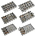 thumbnail image 4 of IEMIEBSHA 8 Pack Velvet Jewelry Trays Organizer, Stackable Jewelry Display Case Drawer Inserts Tray for Earring, Ring, Necklace, Bracelet, Brooch, Watch, Multi-slot Design, 8.3x5x1 Inch, 4 of 10