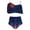 D-Multicolor, variant on ZQUUVOU Womens High Waisted Bikini Sets Drawstring Tummy Control Swimsuits Crisscross Tie Back Swimsuit Set (D-Multicolor,2XL)