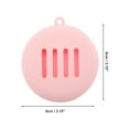 thumbnail image 2 of Unique Bargains 1 Pc Portable Flat Makeup Sponge Holder for Travel Pink Silicone, 2 of 6