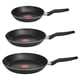 thumbnail image 1 of T-FAL Juego de sartenes easy cook negro cubierta antiadherente para una cocina fácil con indicador de calor thermo-señal y base de difusión. Medidas de sart&amp;eacute, 1 of 9