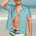 thumbnail image 7 of Logiee Cute Poodle Dog Print Mens Hawaiian Shirts,Loose-Fit Short Sleeve Button Down Tropical Aloha Beach Shirt,Summer Vacation Wedding Tops,Small, 7 of 7