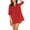 Red, variant on Oudiya Beach Cover Ups for Women Bikini Shirt Swimsuit Coverup Beach Dress Shirt, S-3XL