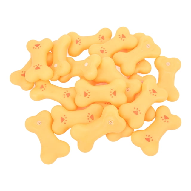 Rubber Dog Squeaky Bone Toy, Interactive Dog Bones Toy Safe Durable For Training For Playing