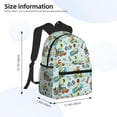 thumbnail image 5 of Horeoi Cartoon Car Racing Print Casual Backpack for School Work Travel Hiking with Laptop Compartment and Side Pockets Lightweight Design, 5 of 6