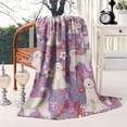 thumbnail image 2 of Goldendoodle Dog and Flower Floral Blanket,Comfortable Soft Flannel Throw Blanket,All Season,Warm Lightweight Blankets for Sofa Bed Couch Living Room Chair,40"x50"(100x130cm), 2 of 4