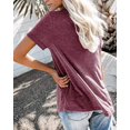 thumbnail image 2 of Sherrylily Women V Neck T Shirts Casual Summer Tops Tees Loose Fit Tunics, 2 of 4