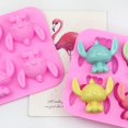 thumbnail image 2 of Disney-molde de silicona de Lilo Stitch para manualidades, herramienta de galletas para pastel, muñecas de Mickey, 3D, jabón hecho a mano, Chocolate, regalo fácil de desmontar, 2 of 5
