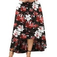 thumbnail image 4 of Gvmfive Women Plus Size Casual Bohemain Floral Print Short Sleeve Swing Dress, 4 of 5