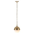 thumbnail image 2 of Henn&Hart 9.13" Brass/White Milk Metal/Glass Pendant, 2 of 9