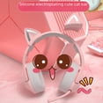 thumbnail image 2 of K9 Head Mounted Girl Pink Cat Ears Cute Game Esports Head Mounted Computer with Mac, 2 of 5