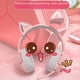 thumbnail image 2 of Computadora montada en la cabeza de K9 con orejas de gato rosa para juegos de deportes electrónicos y Mac, 2 of 5