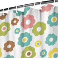 thumbnail image 3 of Pioneer Flower Floral Print Pattern Shower Curtain 72"x72", Bathroom Decorative Shower Curtain Set with 12 Hooks, Waterproof Washable, 3 of 6