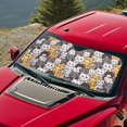 thumbnail image 5 of Xixirimido Car Windshield Sun Shade Sun Visor for Front Window Sunshade Block UV Rays Universal Fit Truck SUV Van Auto Accessories, Cute Cartoon Cats, 5 of 8