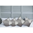 thumbnail image 2 of Ambesonne Geometric Throw Pillow Cover 4 Pack, Square Shaped Grids, 20", Grey, 2 of 7