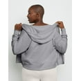 thumbnail image 3 of Hanes Originals Women's French Terry Hoodie, Full Zip Concrete Heather L, 3 of 4