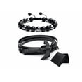 thumbnail image 1 of 2 Pzs Brazalete Xtellar De Cuentas Obsidiana Y Pulsera  color negro Hombre Hacha Diámetro 21 cm, 1 of 5