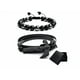 thumbnail image 1 of 2 Pzs Brazalete Xtellar De Cuentas Obsidiana Y Pulsera  color negro Hombre Hacha Diámetro 21 cm, 1 of 5