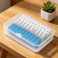 thumbnail image 5 of XIRQI 2026 New 160Pcs/Set Disposable Soft Silicone Toothpicks Double Ended Floss Interbrush Dental Stick Teeth Picks Clean Oral Care Tool, 5 of 6