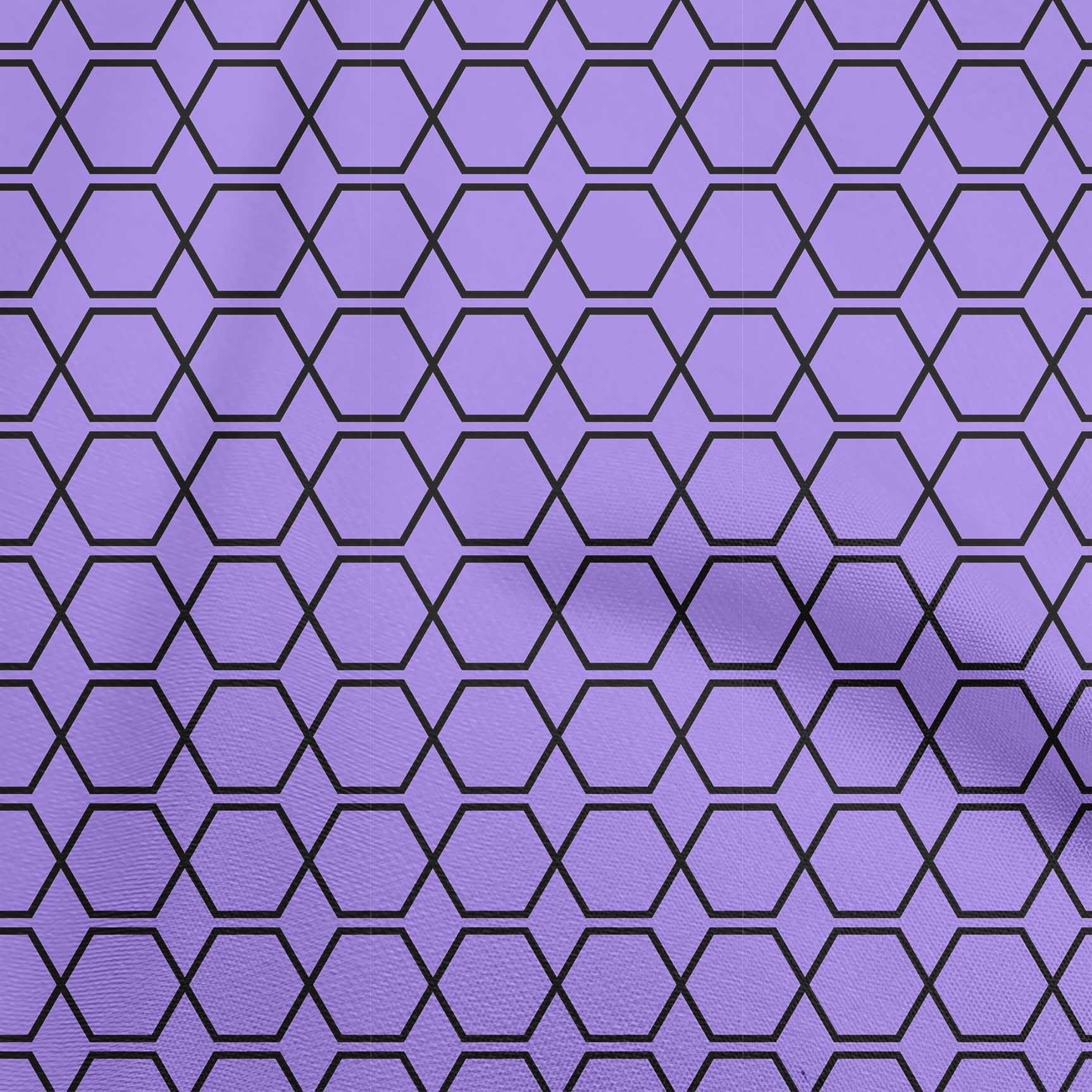 oneOone Cotton Poplin Medium Purple Fabric Geometric Shape Diy Clothing