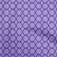 thumbnail image 1 of oneOone Rayon Medium Purple Fabric Geometric Shape Sewing Material Print Fabric By The Yard 56 Inch Wide, 1 of 4