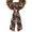 Brown, variant on Snowflake Highland Wreath Sash for Front Door 4.5"x56", Candle Pine Tree Merry Christmas Double-Sided Bow Ribbon Decor for Wreaths, Stair Railings, Fireplace Mantel