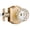 Brushed Brass-Privacy, variant on Brushed Brass Passage Crystal Door Knob