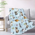 thumbnail image 2 of cute cats Blanket Throw Blanket for Bed Soft Cozy Fluffy Couch Blankets Fleece Blanket Throw Gifts for Women Men Girls Boys 80"x60", 2 of 5