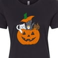 thumbnail image 4 of Inktastic Halloween Kitties in Pumpkin Women's T-Shirt, 4 of 5