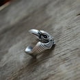 thumbnail image 5 of Gothic Vintage Punk Raven Men's Ring Men, 5 of 5