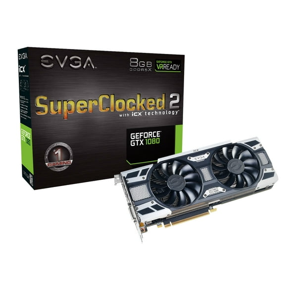 Tarjeta gráfica EVGA GeForce GTX 1080 SC2 Gaming 8GB GDDR5X