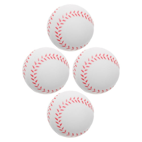 4 Pcs Foam Softballs Training Throwing Baseballs Children's Sponge Student