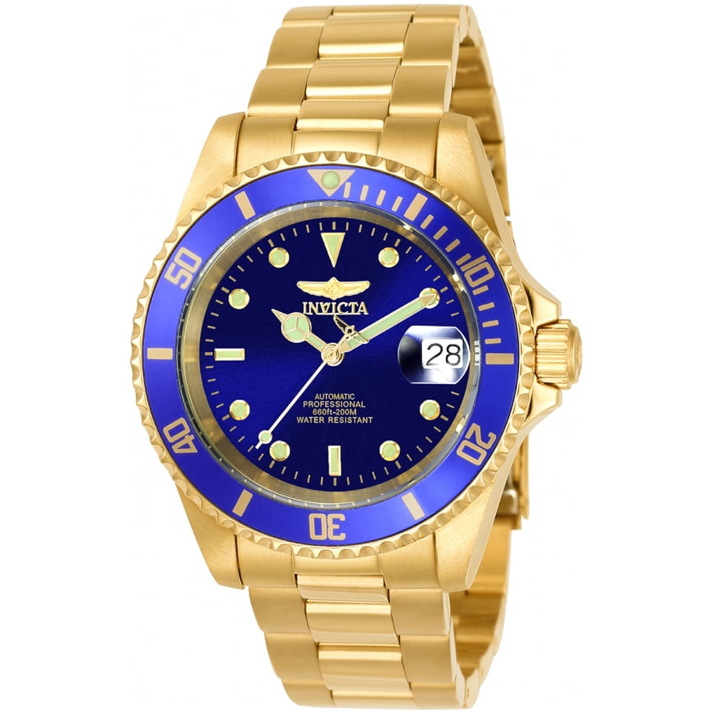 Invicta Men's 8930OB Pro Diver Analog Display Japanese Automatic Gold Watch