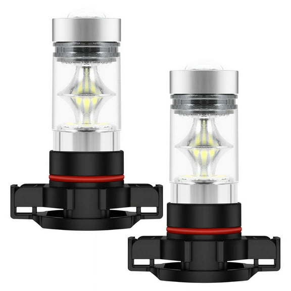 2x 5202 H16 PS24w High Power 100w 6000k Super White Led Fog Drl Lights Bulb