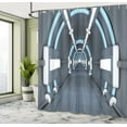 thumbnail image 5 of Ambesonne Outer Space Shower Curtain, Dark Matter Trip, 69"Wx84"L, Grey Blue, 5 of 5