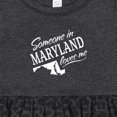 thumbnail image 4 of Inktastic Someone in Maryland Loves Me Girls Baby Dress, 4 of 5