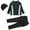 Black, variant on TBWNWG Cover Up for Swimwear Girl,Girls Swimwear Conservative Swimwear Kids Full Cover Girls Moderate Summer Swimwear Beachwear Swimwear,Sizes 12-13Years