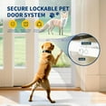 thumbnail image 5 of MOPHOTO Dog Door for Sliding Glass Door with Lock,Adjustable Height Doggy Door for Sliding Glass Door, No Drilling Install,Sliding Pet Door for Renters and Apartments Patio(68.9" - 74.8"), 5 of 8
