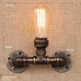 thumbnail image 1 of Lámpara de pared industrial retro vintage hierro óxido lámparas de tubería de agua e27 loft luz plateada iluminación interior hogar dormitorio restaurante deco - Plata Kuyhfg Bienvenido a Kuyhfg, 1 of 5