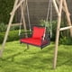 thumbnail image 2 of Costway Columpio Colgante, Mecedora Tejida De Ratán Con Respaldo Y Cojín De Asiento, Cuerda Resistente Para Colgar, Para Una Persona, Para Porche, Patio, Balcón, Patio Trasero, 2 of 5