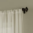 thumbnail image 4 of Curtainworks Soho Voile Indoor Curtain, Polyester Sheer Poletop Single Panel, Oyster, 59" x 144", Adult, 4 of 5