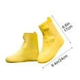 thumbnail image 4 of MTBLYS Cubrezapatos impermeables unisex para la lluvia | Cubrezapatos gruesos antideslizantes reutilizables e impermeables | Cubrebotas portátiles y resistentes al desgaste, 4 of 9