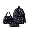 thumbnail image 1 of Ediodpoh 3PCS Bow Backpack Set Cute Preppy Backpack For Teen Girls With Lunchbox Back To School Pencil Pouch Girly Aesthetic Daypack Black, 1 of 9