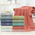 thumbnail image 3 of Zhuge 6pcs Cotton bath towel, Home Soft Cotton Ultra-Soft 100% Cotton Hand Towel – Highly Absorbent for Shower, Pool, Spa, and Gym 27.56x55.12inch (Emerald green), 3 of 4