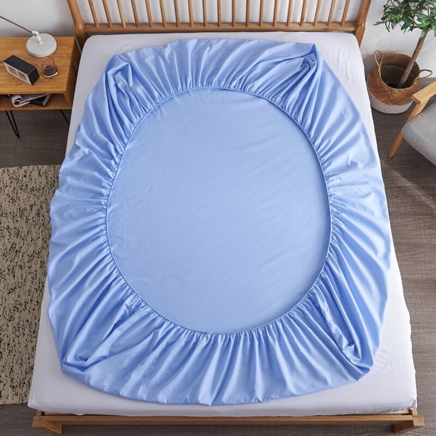 Sábana bajera ajustable de algodón 100% con bandas elásticas, fundas de colchón ajustables antideslizantes para cama individual doble King Queen, 140/160/200cm Tan Jianjun unisex
