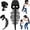 Black, variant on MIRUXO Dinosaur Skeleton Costume, Cozy Plush 3D Dino Toy Skull & Spine, Dinosaur Outfit for Halloween Cosplay Props