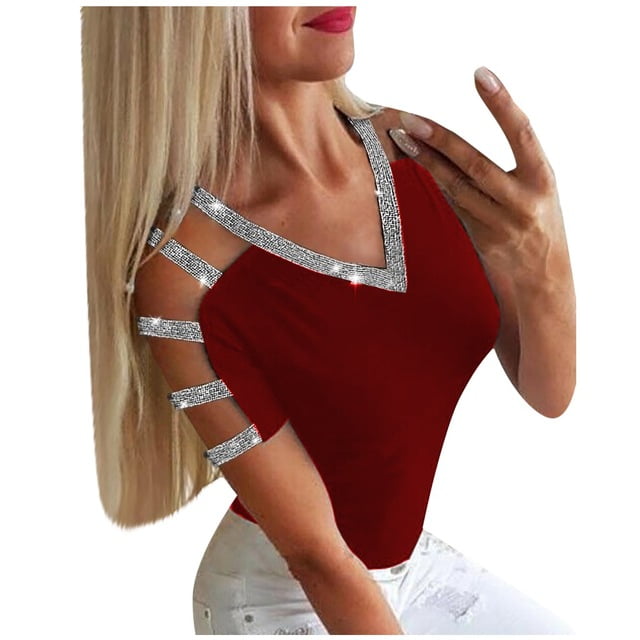 pink sparkly blouse