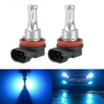 thumbnail image 3 of H8 H9 H11 Super Bright LED Headlight Bulbs 8000LM 8000K Ice Blue High/Low Beam 80W European, 3 of 4