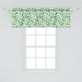 thumbnail image 2 of Ambesonne Cactus Valance Pack of 2, Mexican Theme Cacti Plants, 54"X18", White and Seafoam, 2 of 4
