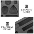 thumbnail image 3 of CUITING Moule de Coulée Or Argent Cuivre Outil de Fusion Moule Graphite Réutilisable, 3 of 7